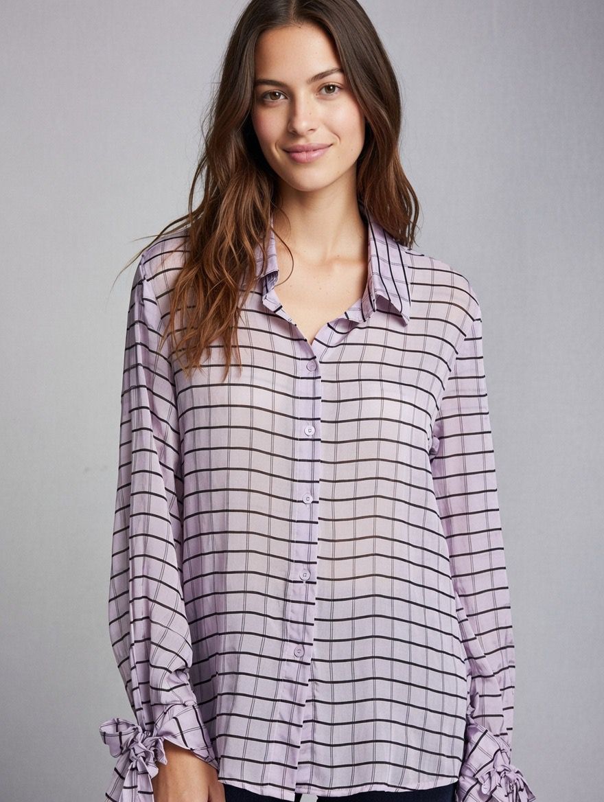 Camisa puño de lazo